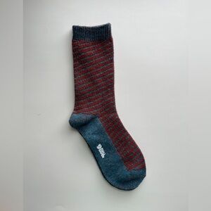 Fjallraven Blue and Red Striped Wool Socks